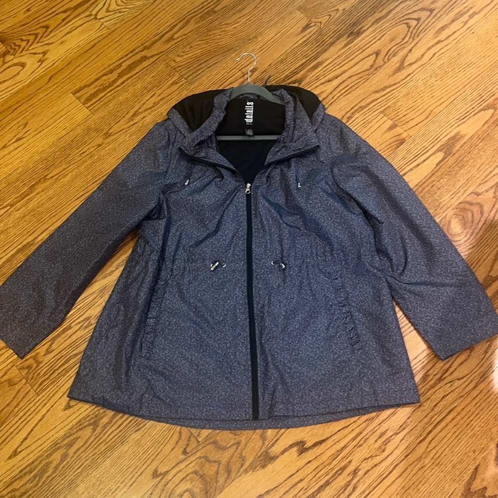 INTL d.e.t.a.i.l.s Woman’s Grey Jacket Size XXL